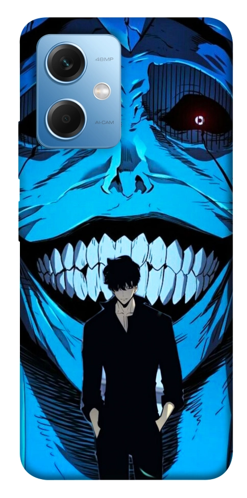 Чехол Solo leveling blue vibe для Xiaomi Redmi Note 12 5G