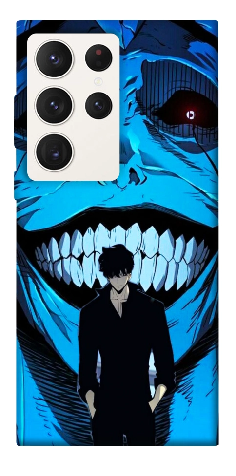 Чохол Solo leveling blue vibe для Galaxy S23 Ultra