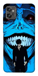 Чехол Solo leveling blue vibe для Motorola Moto G32
