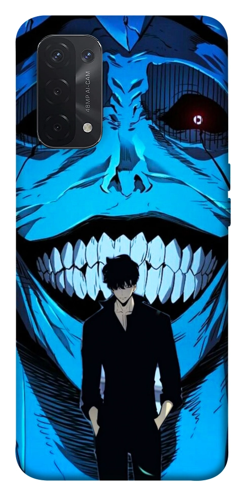 Чехол Solo leveling blue vibe для Oppo A74 5G