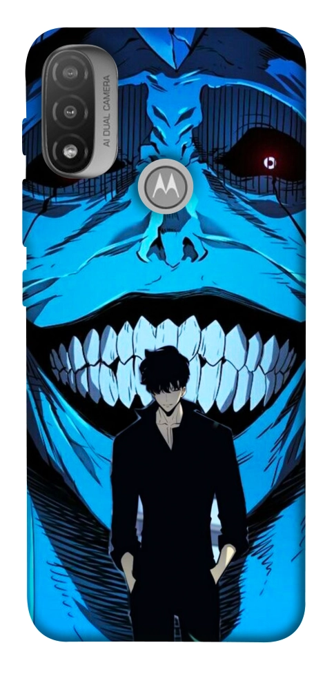 Чохол Solo leveling blue vibe для Motorola Moto E20