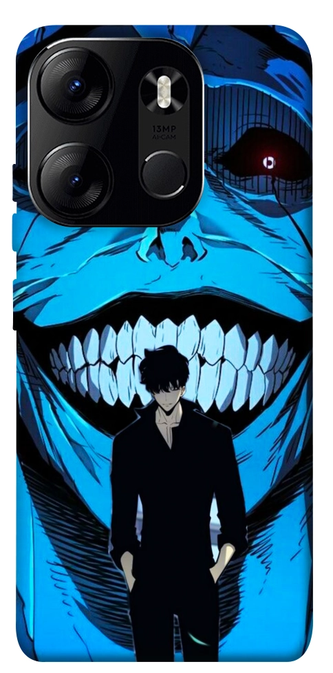 Чехол Solo leveling blue vibe для Tecno Spark Go 2023