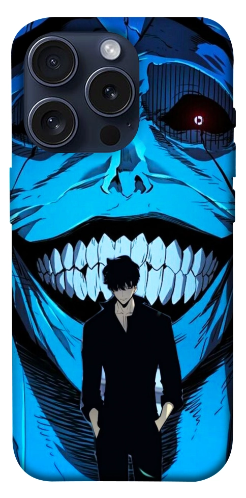 Чохол Solo leveling blue vibe для iPhone 15 Pro