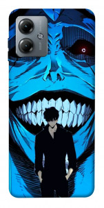 Чехол Solo leveling blue vibe для Motorola Moto G14