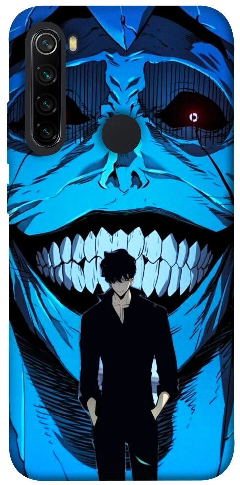 Чехол Solo leveling blue vibe для Xiaomi Redmi Note 8 2021