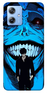 Чохол Solo leveling blue vibe для Motorola Moto G84