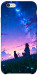 Чехол Space girl and cat для iPhone 6