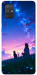 Чехол Space girl and cat для Galaxy A71 (2020)