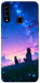 Чехол Space girl and cat для Galaxy A20s (2019)