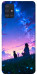 Чохол Space girl and cat для Galaxy A51 (2020)