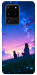 Чехол Space girl and cat для Galaxy S20 Ultra (2020)