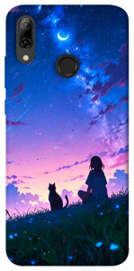 Чехол Space girl and cat для Huawei P Smart (2019)