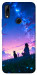 Чохол Space girl and cat для Huawei P Smart Z