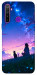 Чехол Space girl and cat для Realme 5