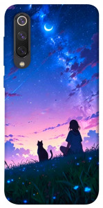 Чохол Space girl and cat для Xiaomi Mi 9 SE