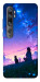 Чехол Space girl and cat для Xiaomi Mi Note 10