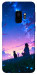 Чехол Space girl and cat для Galaxy S9