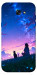 Чехол Space girl and cat для Galaxy A7 (2017)
