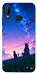 Чехол Space girl and cat для Huawei P20 Lite