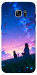 Чохол Space girl and cat для Galaxy S7 Edge