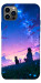 Чехол Space girl and cat для iPhone 12 Pro