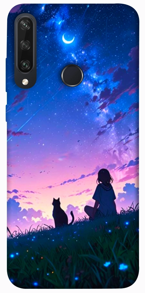 Чехол Space girl and cat для Huawei Y6p