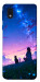 Чохол Space girl and cat для Galaxy M01 Core