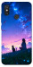 Чехол Space girl and cat для Xiaomi Mi 8