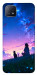 Чехол Space girl and cat для Oppo A73