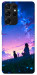 Чохол Space girl and cat для Galaxy S21 Ultra