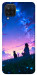 Чохол Space girl and cat для Galaxy A12