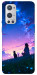Чехол Space girl and cat для Oneplus 9 pro