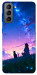 Чехол Space girl and cat для Galaxy S21 FE