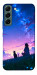 Чохол Space girl and cat для Galaxy S22