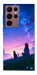 Чохол Space girl and cat для Galaxy S22 Ultra