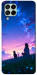 Чехол Space girl and cat для Galaxy M53