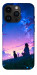 Чехол Space girl and cat для iPhone 14 Pro