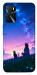 Чехол Space girl and cat для Oppo A16