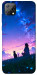 Чехол Space girl and cat для Blackview A55