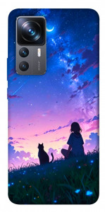 Чохол Space girl and cat для Xiaomi 12T Pro