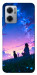 Чохол Space girl and cat для Xiaomi Redmi Note 11E