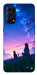 Чохол Space girl and cat для Oppo Reno 5 4G
