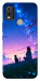 Чехол Space girl and cat для Nokia C21 Plus