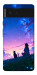 Чохол Space girl and cat для Google Pixel 6