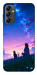 Чехол Space girl and cat для Galaxy A14