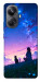 Чохол Space girl and cat для Realme 10 Pro+