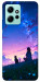 Чехол Space girl and cat для Xiaomi Redmi Note 12 4G