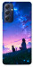 Чохол Space girl and cat для Galaxy M54 5G