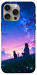 Чехол Space girl and cat для iPhone 15 Pro Max