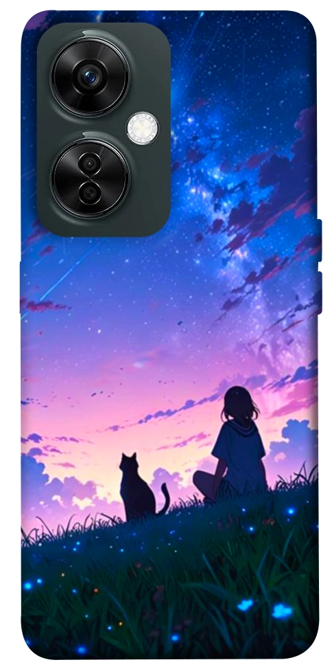 Чехол Space girl and cat для OnePlus Nord CE 3 Lite